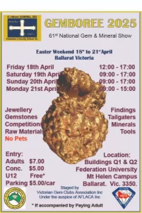 GEMBOREE 2025 in Ballarat, Victoria Come Meet Jo from Jewellery Casting Australia! The caravan and truck are loaded with so many materials for lost wax casting,