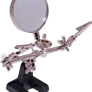 Third hand with magnifier 1 clamp